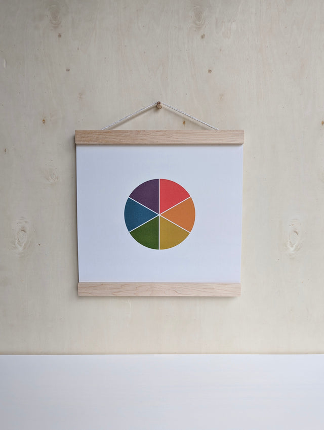 colour wheel, art print