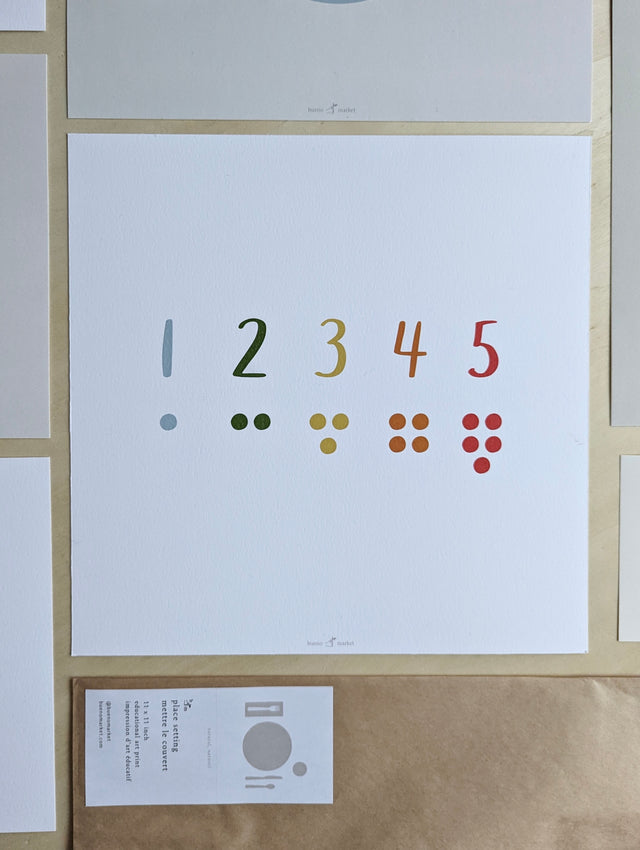 large counters - colours, art print